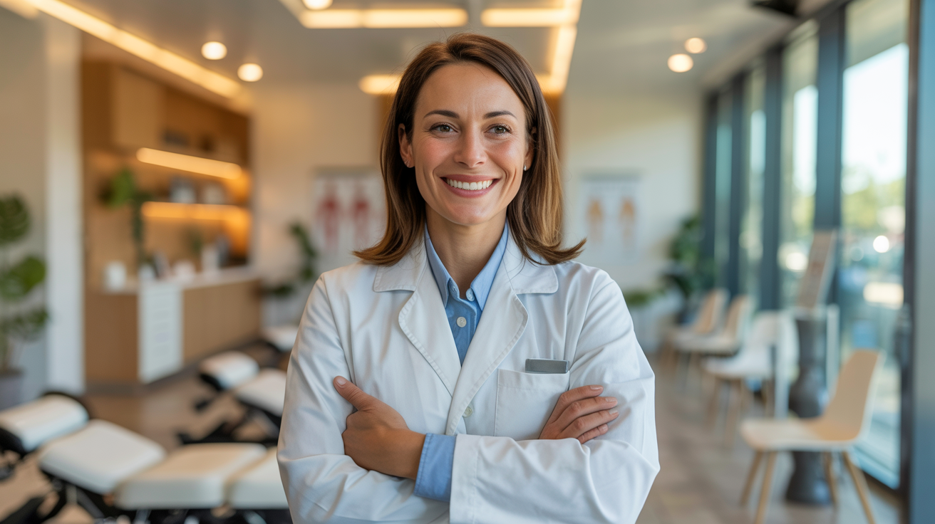 Successful chiropractor in thriving practice